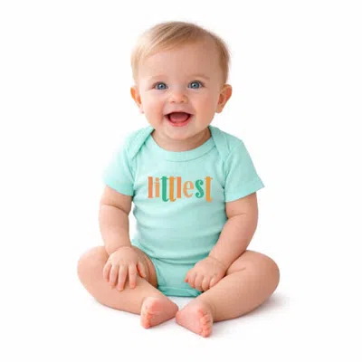 The Juniper Shop Kids'  Littlest Colorful Infant Short Sleeve Graphic Bodysuit In Chill