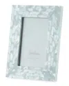 The Jws Collections Mother-of-pearl Picture Frame, Blue, 4" X 6" In Blue