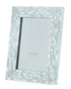 The Jws Collections Mother-of-pearl Picture Frame, Blue, 5" X 7" In Blue