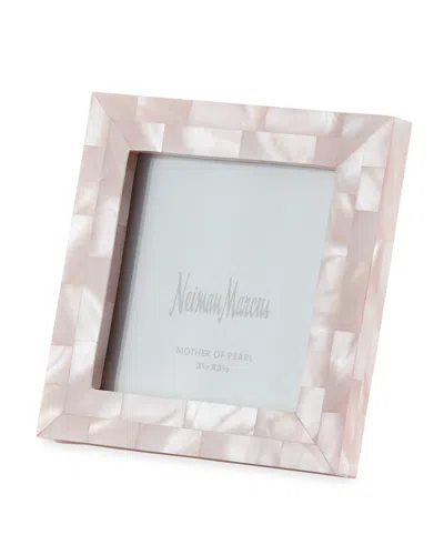 The Jws Collections Mother-of-pearl Picture Frame, Pink, 3.5" X 3.5"