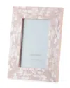 The Jws Collections Mother-of-pearl Picture Frame, Pink, 4" X 6" In Pink