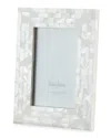 The Jws Collections Mother-of-pearl Picture Frame, White, 4" X 6" In White