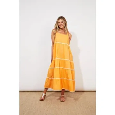 The Kindred Co. Haven Oahu Tank Maxi Dress In Orange