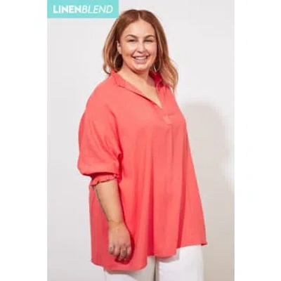 The Kindred Co. Haven Tropicana Top In Coral In Pink