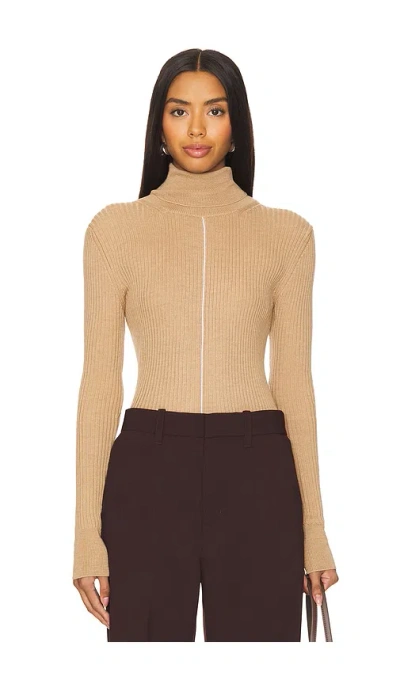 The Knotty Ones Austeja Turtleneck In Tan