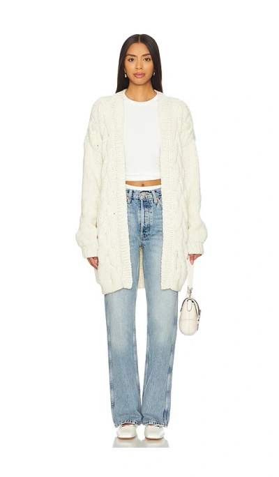 The Knotty Ones Twisted Erik Cardigan In Cream