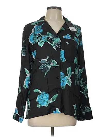 Pre-owned The Kooples 3/4 Sleeve Blouse In Black