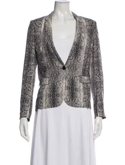Pre-owned The Kooples Animal Print Blazer
