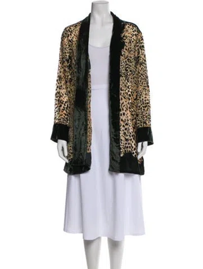 Pre-owned The Kooples Animal Print Evening Jacket In Multi