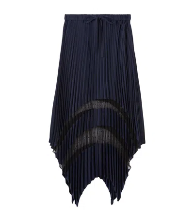THE KOOPLES ASYMMETRIC MIDI SKIRT