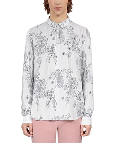 The Kooples Bandana Shirt In Ecru