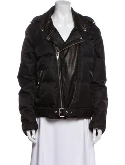 Pre-owned The Kooples Biker Jacket In Black