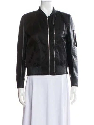 Pre-owned The Kooples Biker Jacket In Black