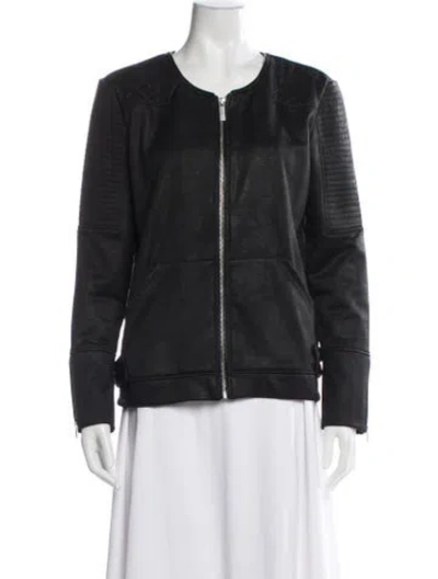 Pre-owned The Kooples Biker Jacket In Black