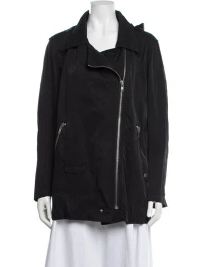 Pre-owned The Kooples Biker Jacket In Black