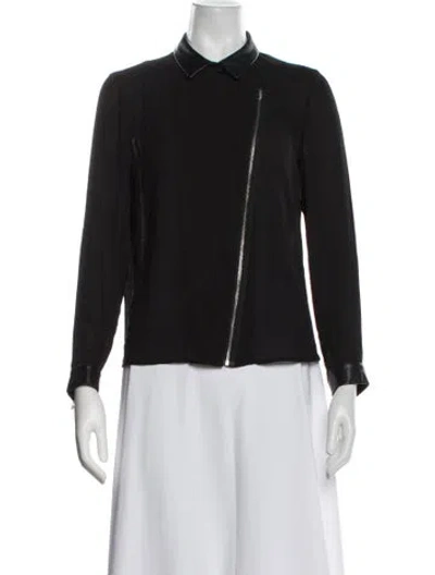 Pre-owned The Kooples Biker Jacket In Black