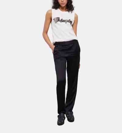 The Kooples Black Satin Joggers