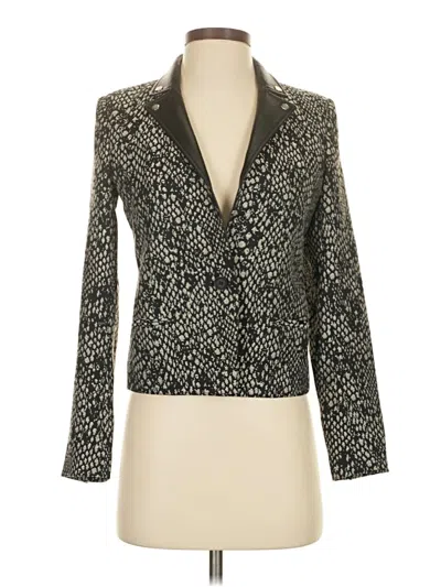 Pre-owned The Kooples Blazer Jacket In Silver