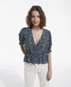The Kooples Blue Top In Blue