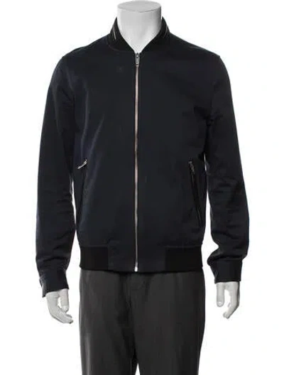 Pre-owned The Kooples Bomber Jacket In Blue