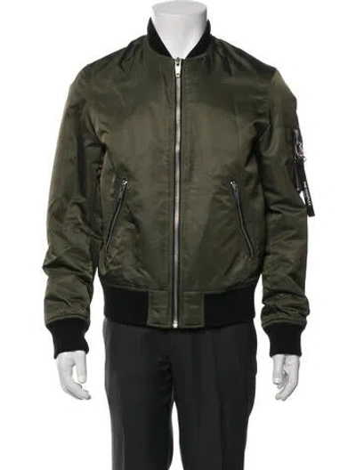 Pre-owned The Kooples Bomber Jacket In Green