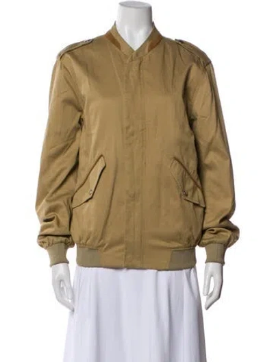 Pre-owned The Kooples Bomber Jacket In Neutral