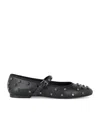The Kooples Womens Black Studded Leather Pumps In Black