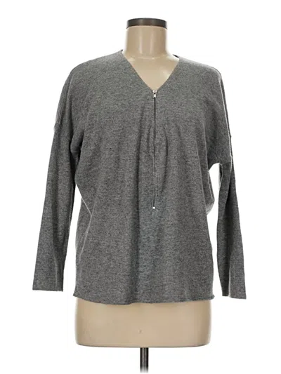 Pre-owned The Kooples Cardigan Sweater In Gray