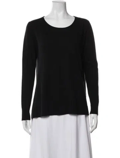 Pre-owned The Kooples Cashmere Crew Neck Sweater In Black