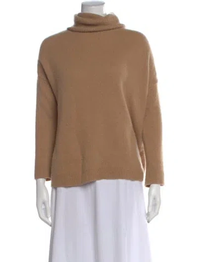 Pre-owned The Kooples Cashmere Turtleneck Sweater In Neutral