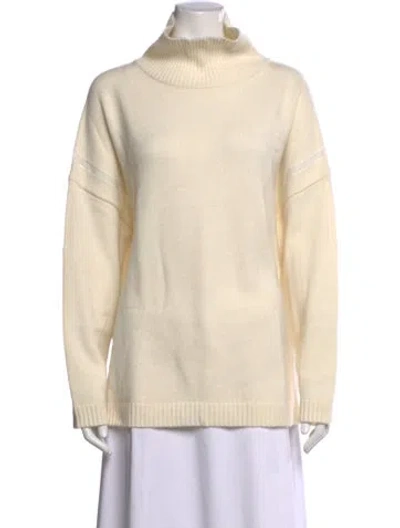 Pre-owned The Kooples Cashmere Turtleneck Sweater W/ Tags In Neutrals