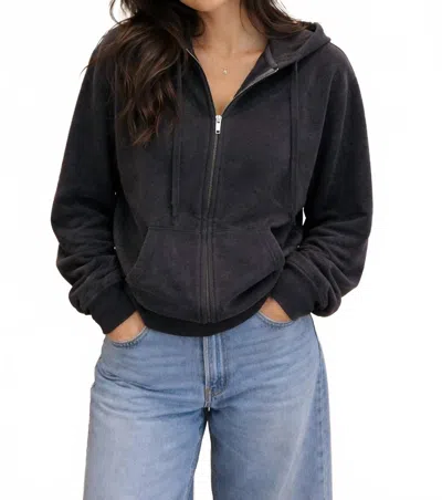 The Kooples Cashmere Zip Hoodie In Black