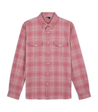 The Kooples Check Shirt In Pink