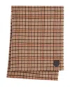 THE KOOPLES CHECKED WOOL SCARF