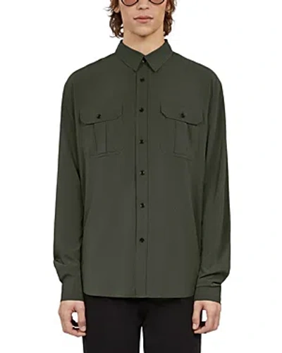 The Kooples Classic Fit Shirt In Green