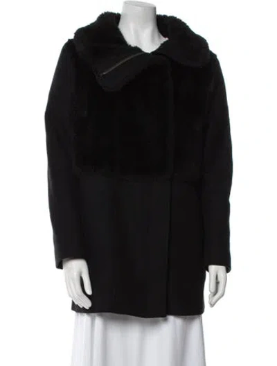 Pre-owned The Kooples Coat In Black