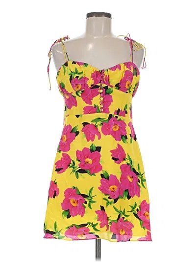 Pre-owned The Kooples Cocktail Dress In Yellow