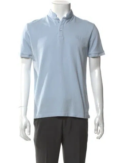 Pre-owned The Kooples Collar Short Sleeve Polo Shirt In Blue