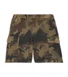 THE KOOPLES COTTON CAMOUFLAGE CARGO SHORTS