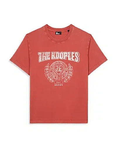 The Kooples Cotton Graphic Tee In Red