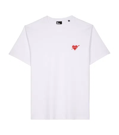The Kooples Cotton Heart Logo T-shirt In White
