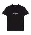 The Kooples Brand-print Cotton-jersey T-shirt In Black