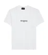 The Kooples Brand-print Cotton T-shirt In White