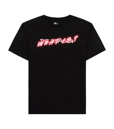 The Kooples Mens Bla01 Graphic-print Relaxed-fit Cotton T-shirt In Black