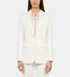 The Kooples Notch Collar Two Button Blazer In White