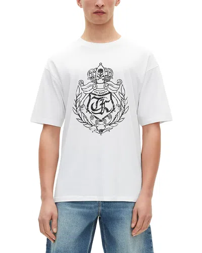 The Kooples Crest Logo Tee In White