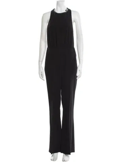Pre-owned The Kooples Crew Neck Jumpsuit W/ Tags In Black