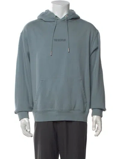 Pre-owned The Kooples Crew Neck Long Sleeve Hoodie In Blue