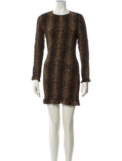 Pre-owned The Kooples Crew Neck Mini Dress In Multi