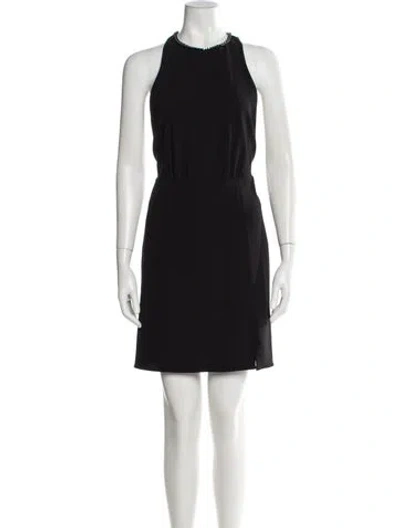 Pre-owned The Kooples Crew Neck Mini Dress W/ Tags In Black